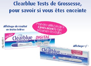 Clearblue test de grossesse
